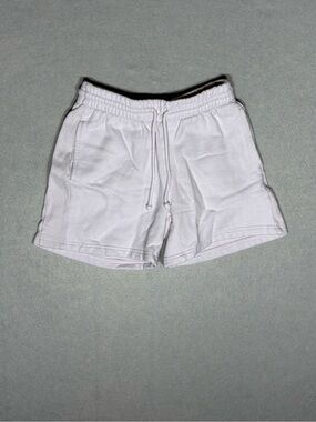 Cozy Fleece Boyfriend Shorts- Pink Hue Size Small